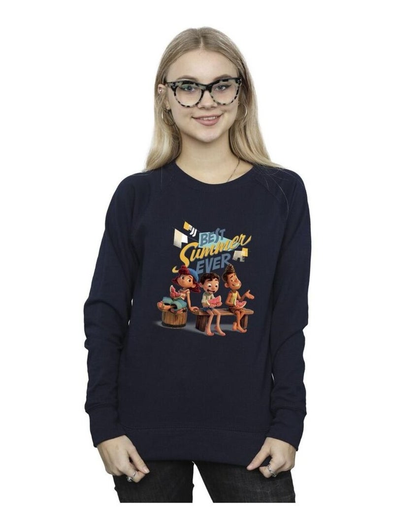 Disney - Sweat BEST SUMMER EVER Bleu marine - Kiabi
