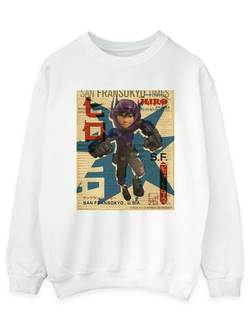 Disney - Sweat BIG HERO Blanc - Kiabi