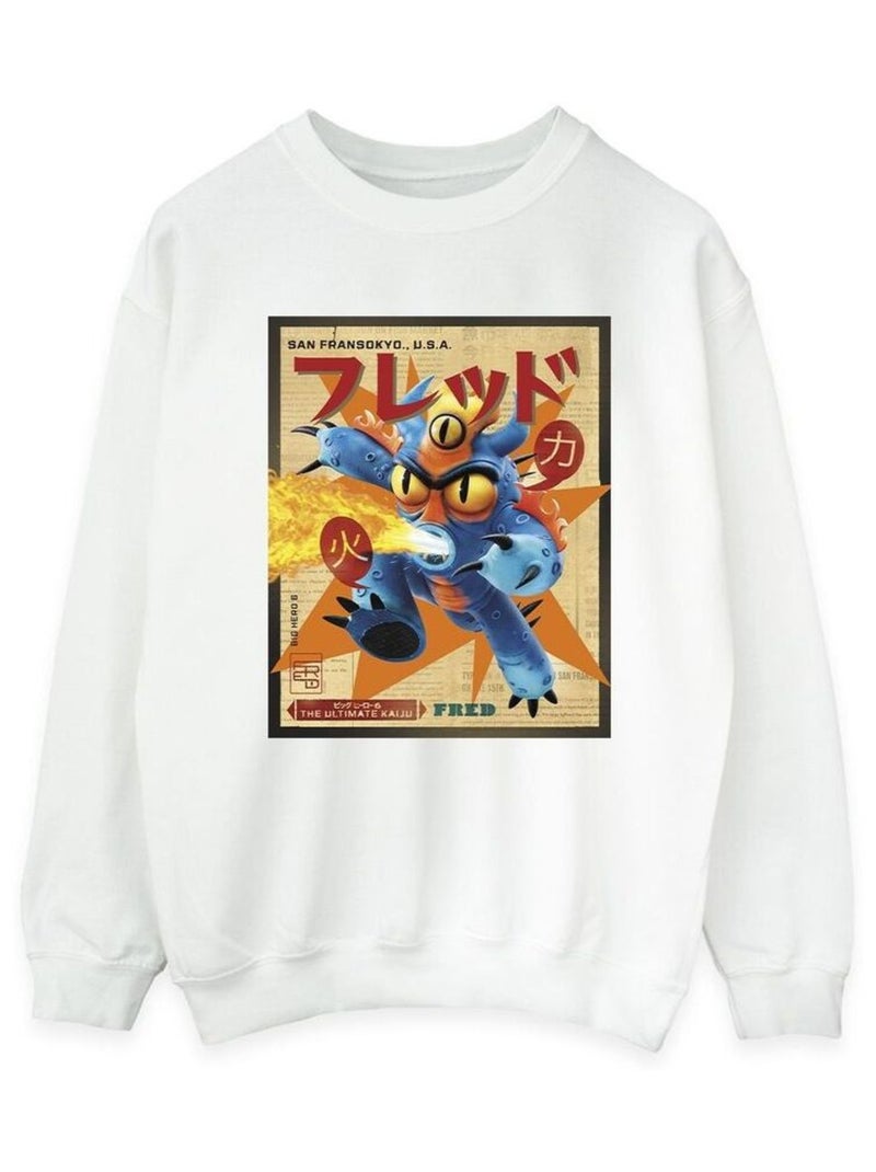 Disney - Sweat BIG HERO Blanc - Kiabi