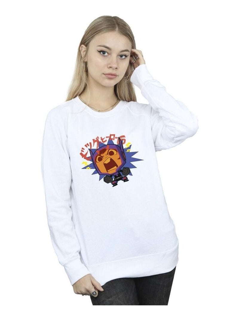 Disney - Sweat BIG HERO Blanc - Kiabi