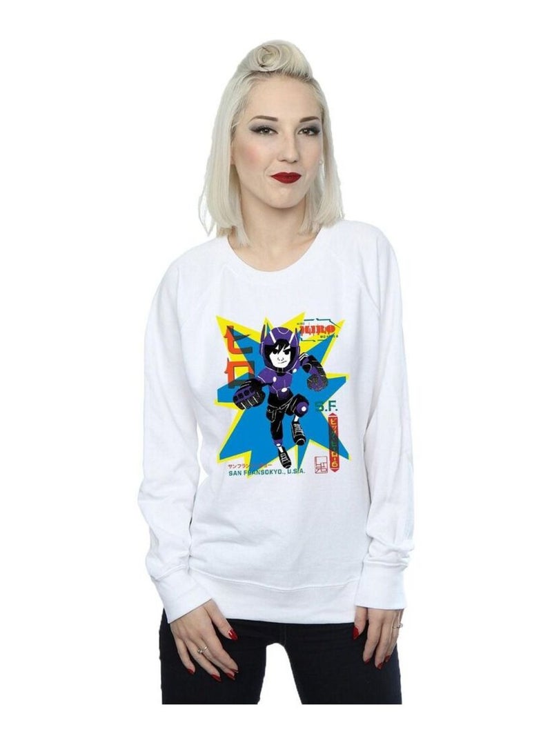 Disney - Sweat BIG HERO Blanc - Kiabi
