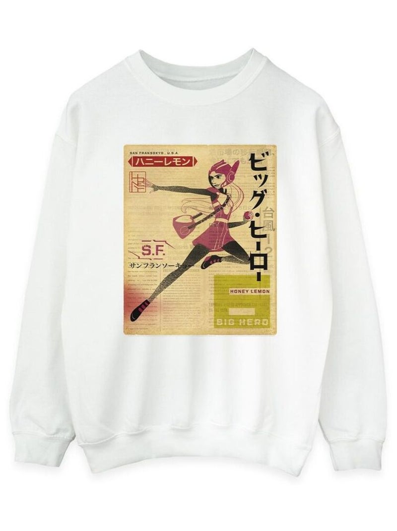 Disney - Sweat BIG HERO Blanc - Kiabi