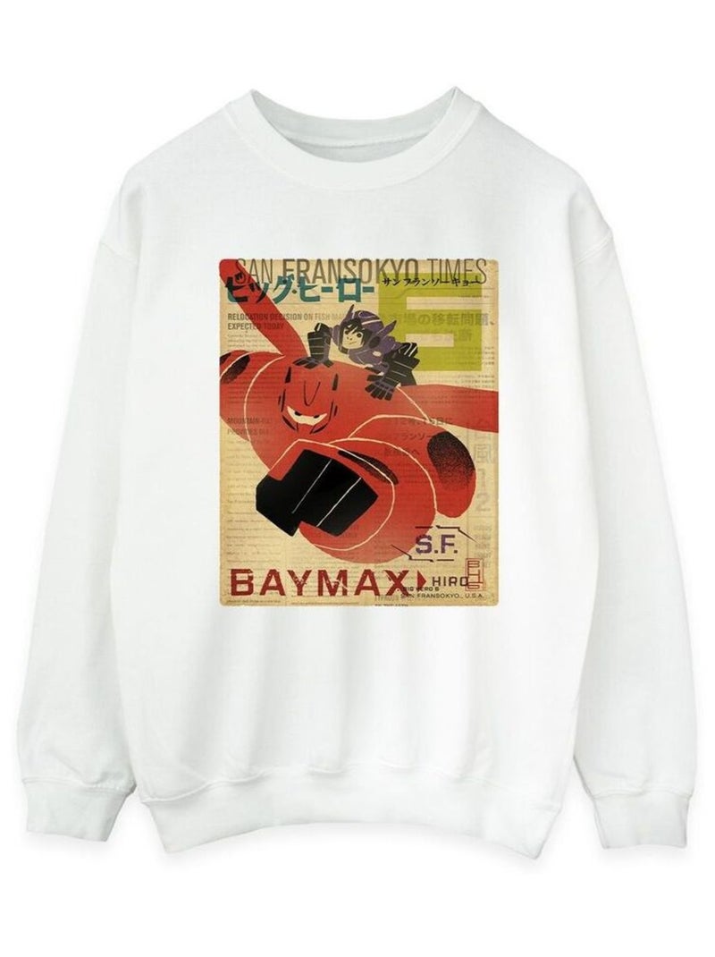 Disney - Sweat BIG HERO Blanc - Kiabi