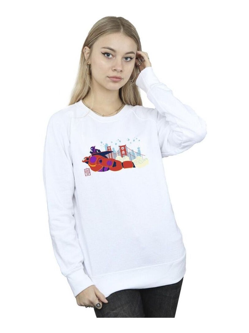 Disney - Sweat BIG HERO Blanc - Kiabi