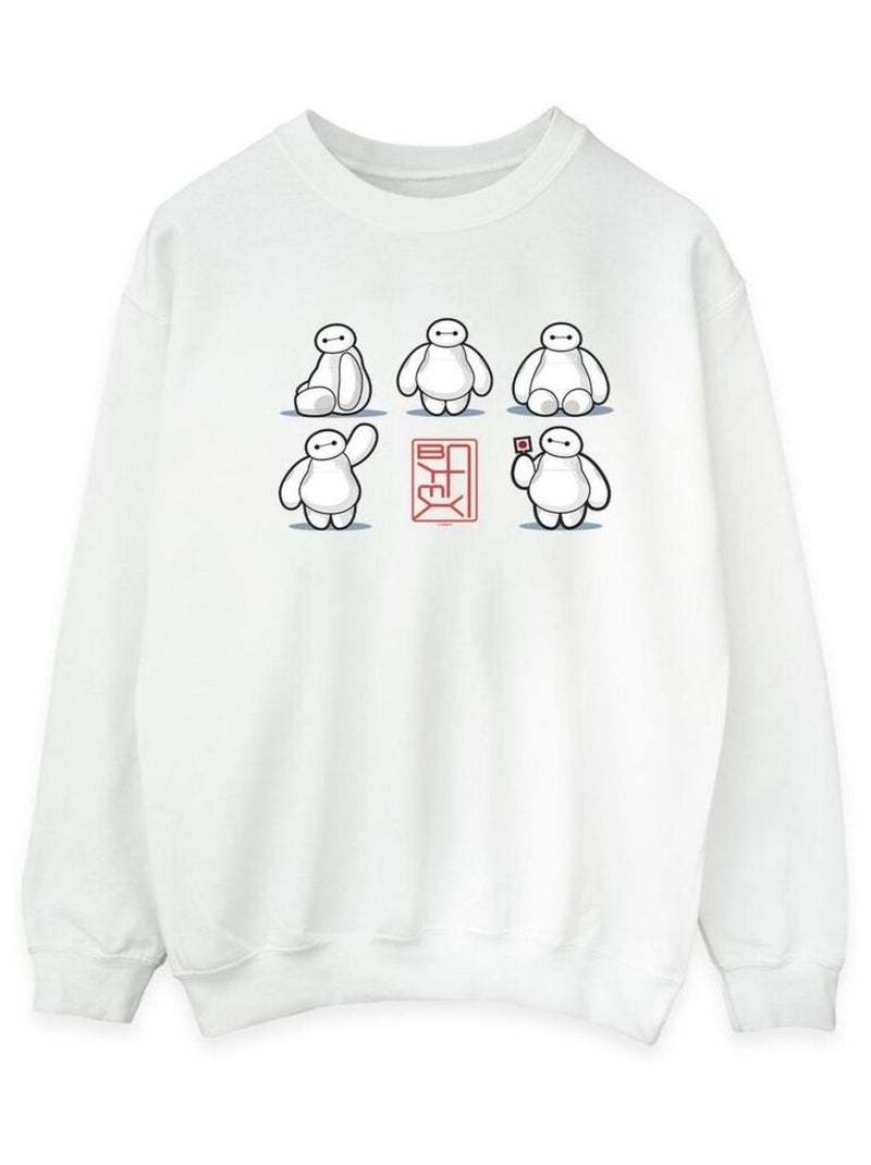 Disney - Sweat BIG HERO Blanc - Kiabi