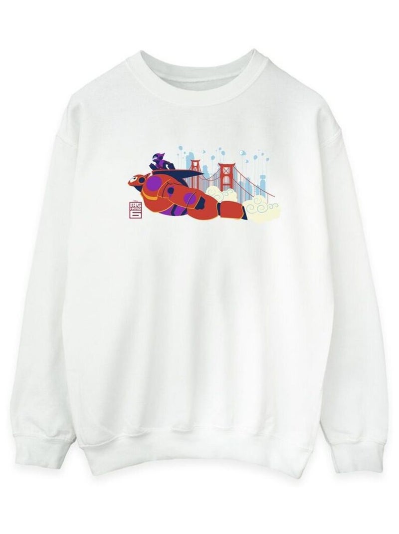 Disney - Sweat BIG HERO Blanc - Kiabi