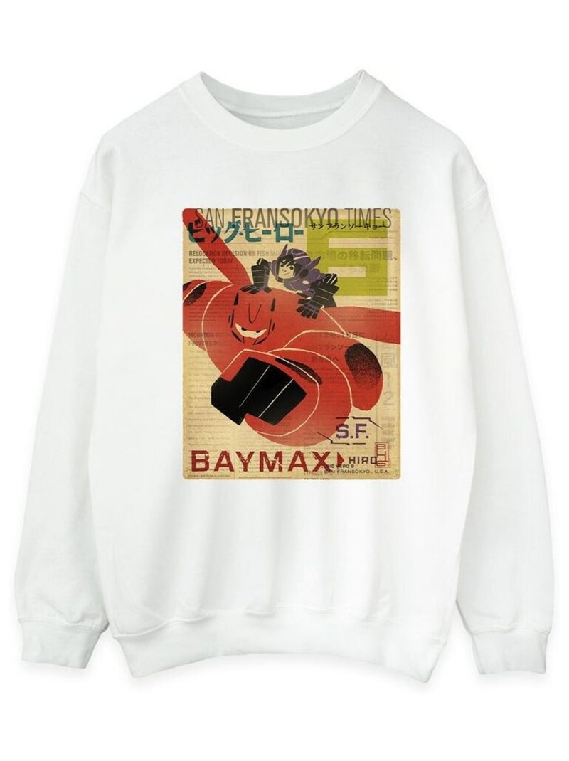 Disney - Sweat BIG HERO Blanc - Kiabi