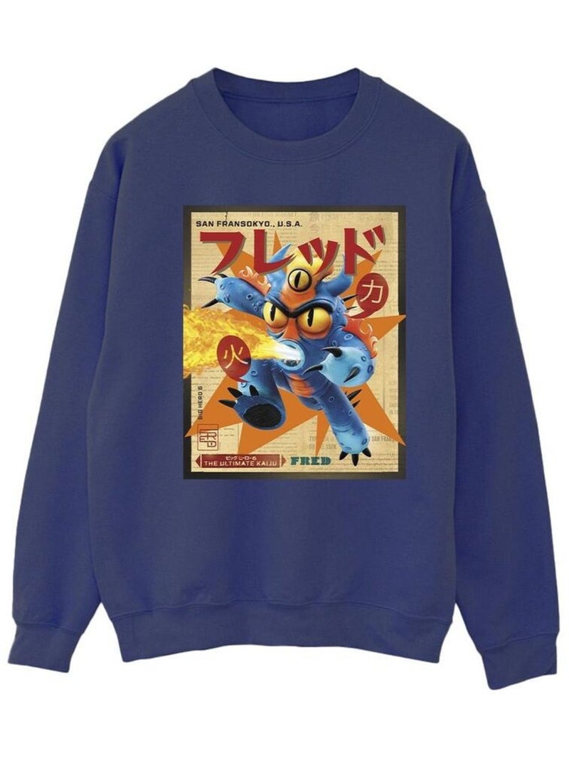 Disney - Sweat BIG HERO Bleu marine - Kiabi