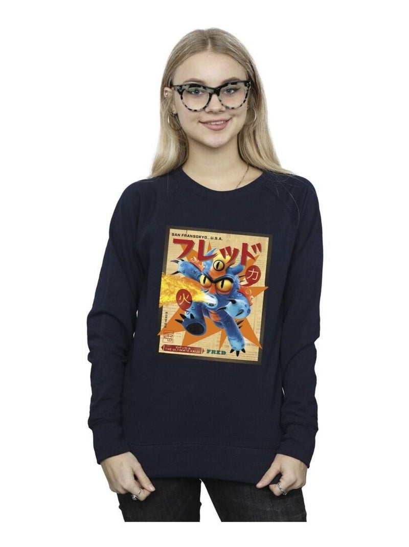 Disney - Sweat BIG HERO Bleu marine - Kiabi