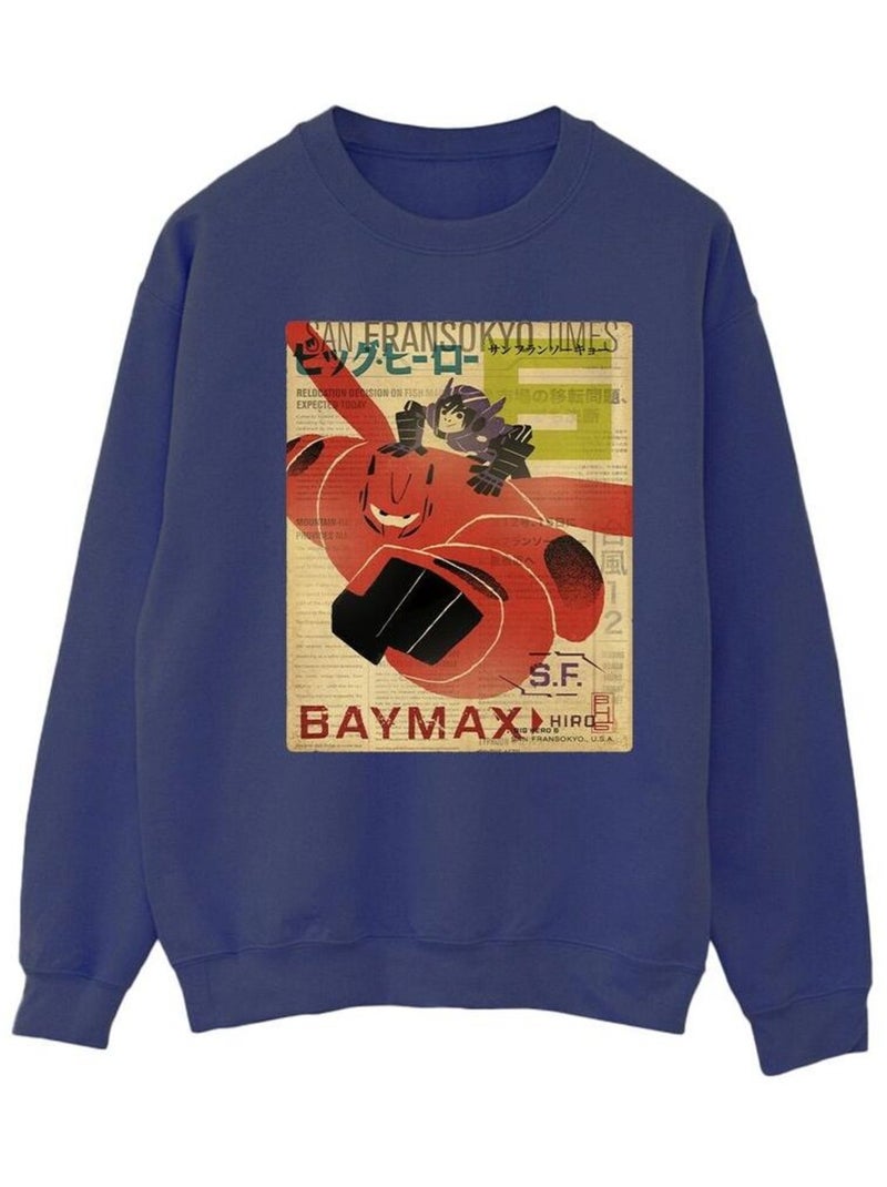 Disney - Sweat BIG HERO Bleu marine - Kiabi