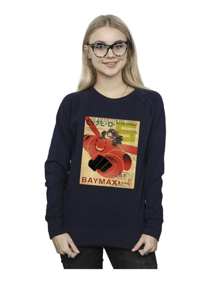 Disney - Sweat BIG HERO Bleu marine - Kiabi