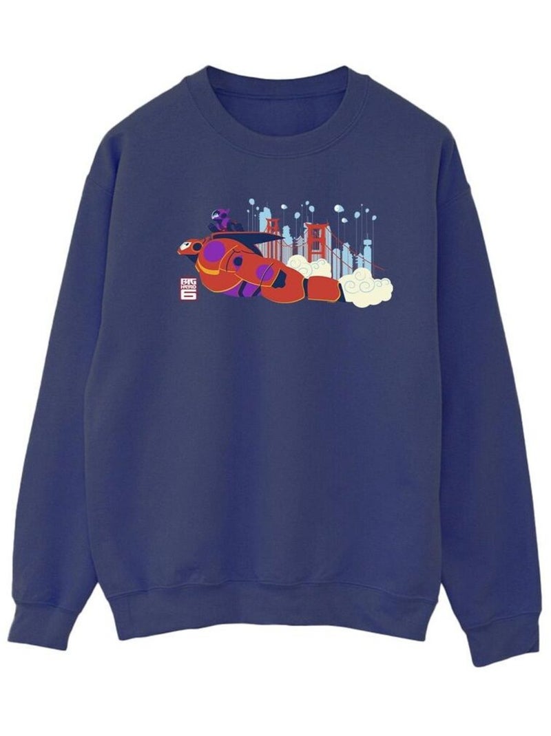 Disney - Sweat BIG HERO Bleu marine - Kiabi