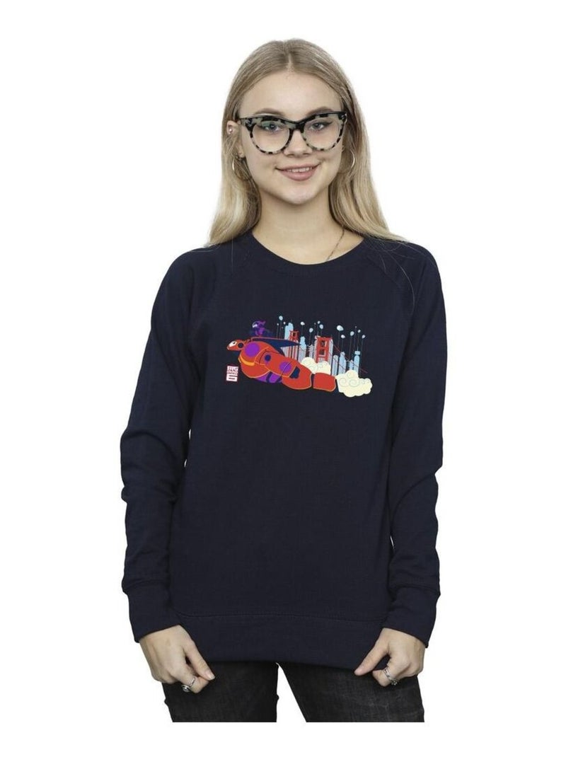 Disney - Sweat BIG HERO Bleu marine - Kiabi
