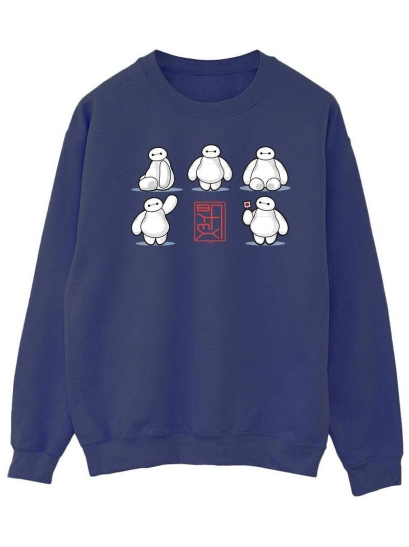 Disney - Sweat BIG HERO Bleu marine - Kiabi