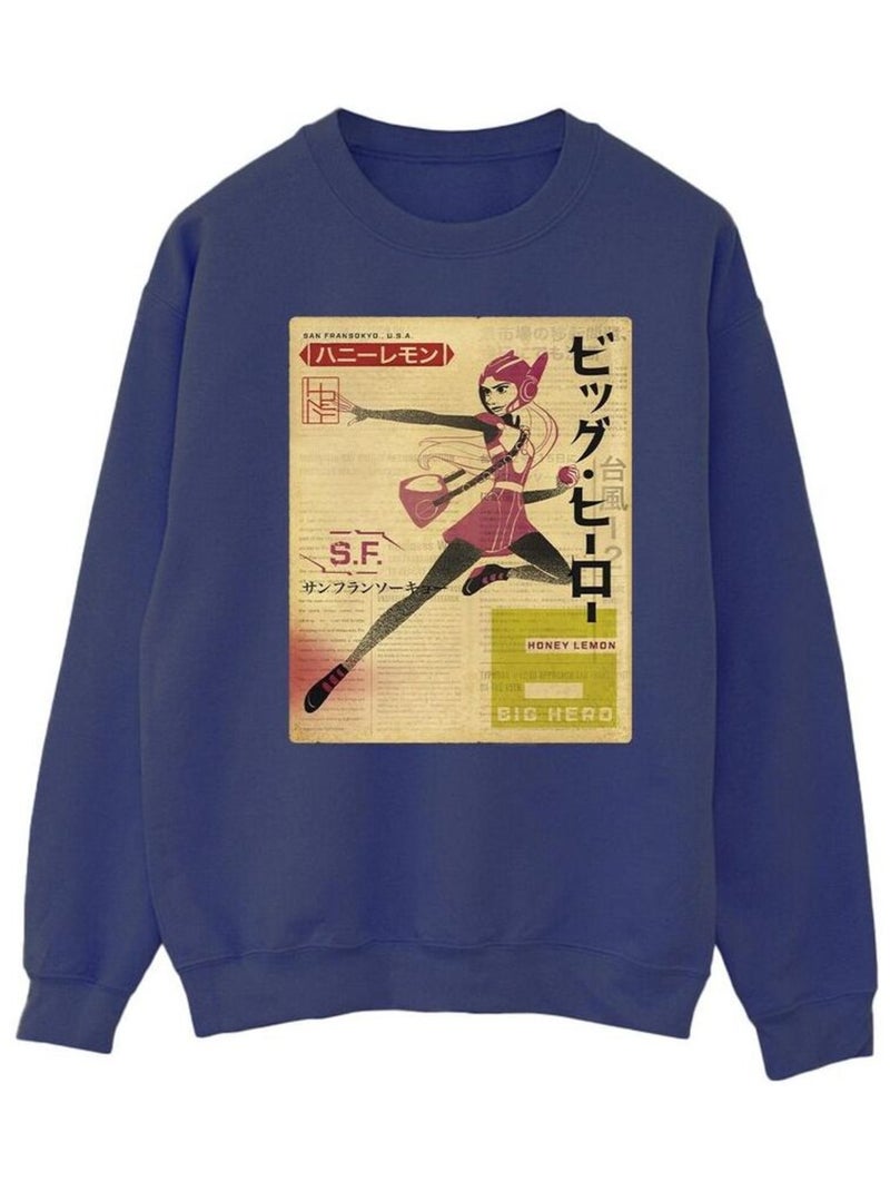 Disney - Sweat BIG HERO Bleu marine - Kiabi