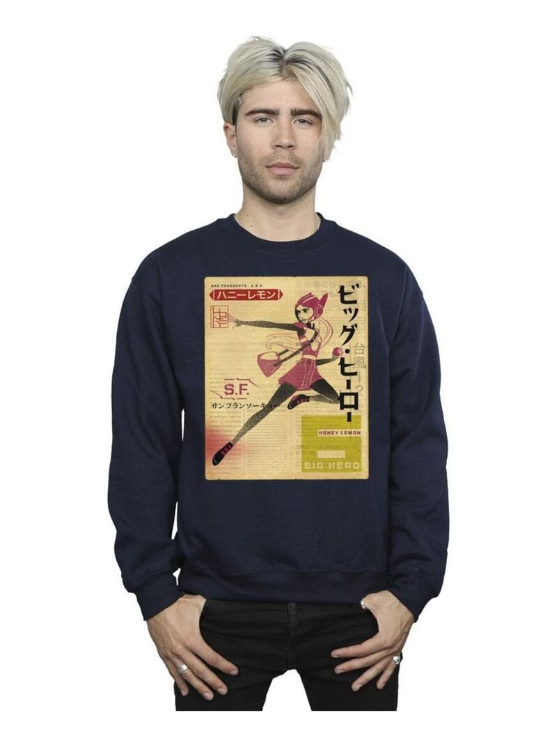 Disney - Sweat BIG HERO Bleu marine - Kiabi