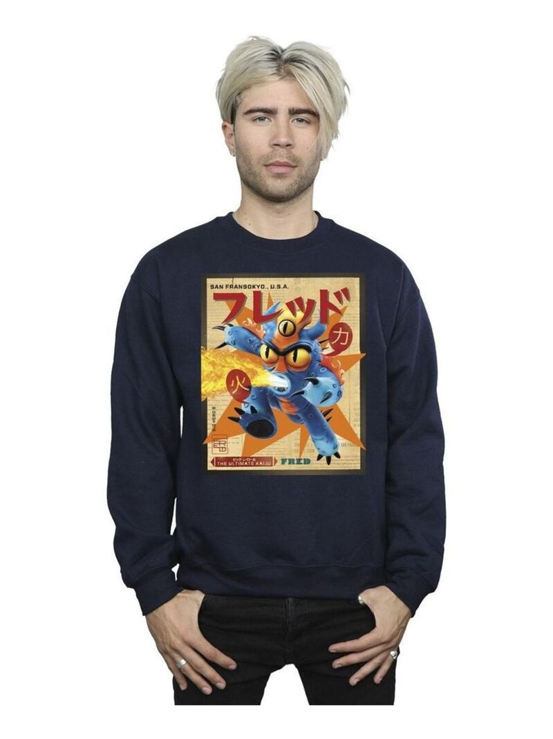 Disney - Sweat BIG HERO Bleu marine - Kiabi
