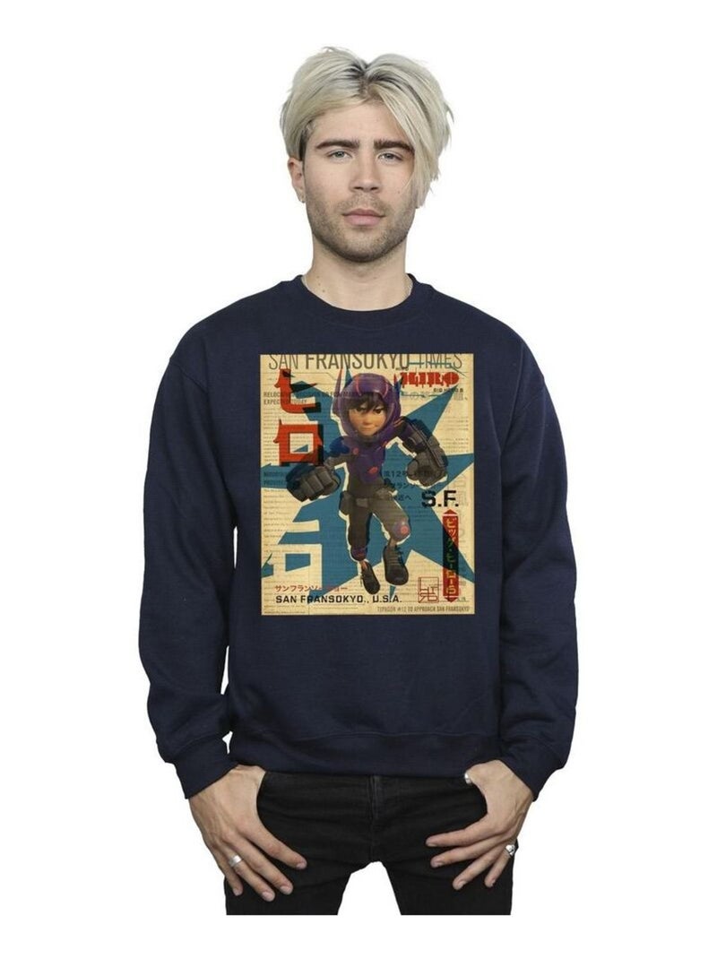 Disney - Sweat BIG HERO Bleu marine - Kiabi