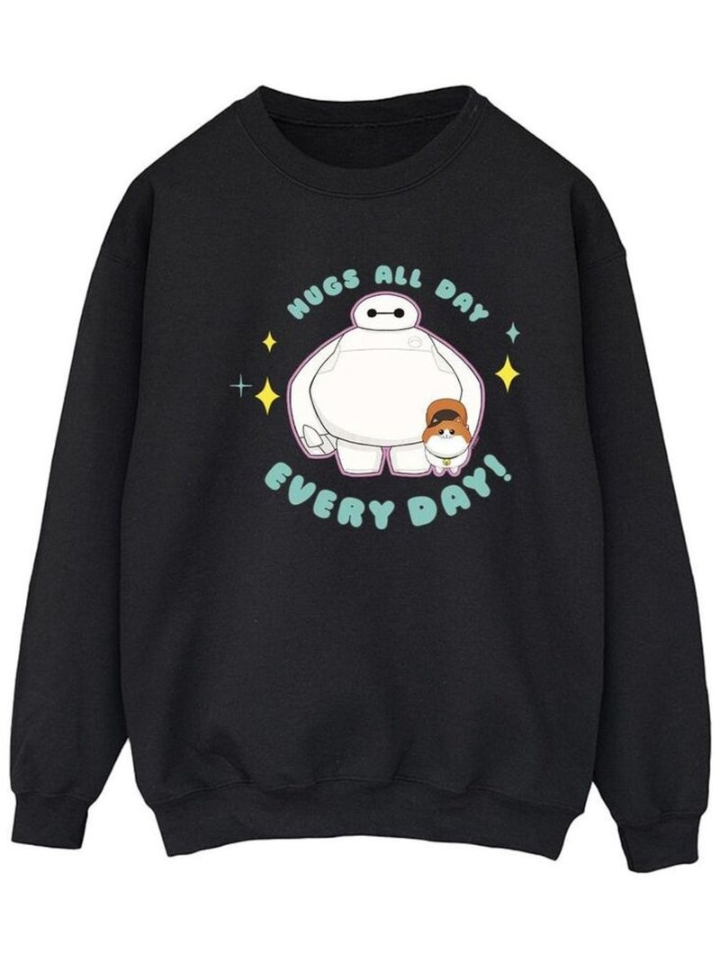 Disney - Sweat BIG HERO EVERYDAY Noir - Kiabi