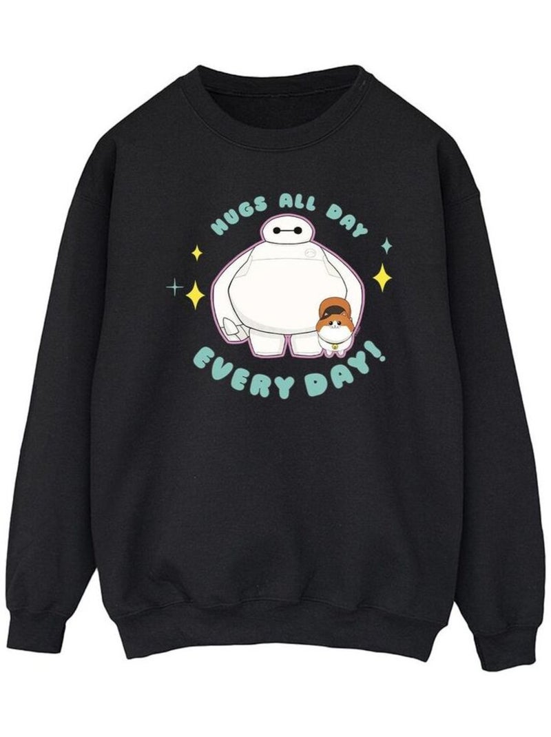 Disney - Sweat BIG HERO EVERYDAY Noir - Kiabi
