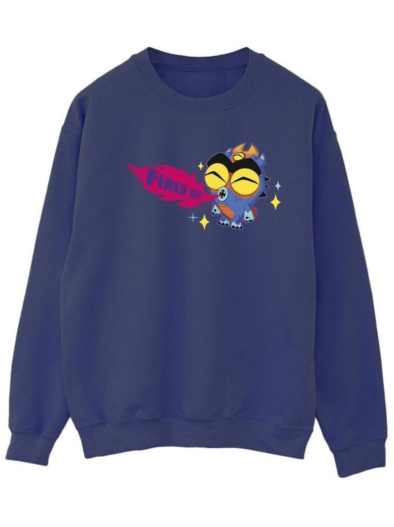 Disney - Sweat BIG HERO FIRED UP Bleu marine - Kiabi