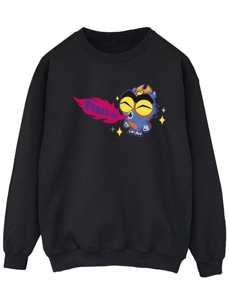 Disney - Sweat BIG HERO FIRED UP Noir - Kiabi