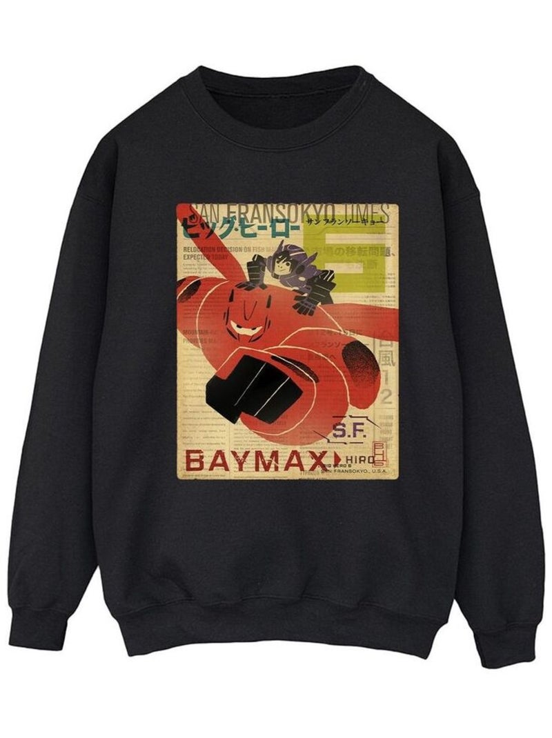 Disney - Sweat BIG HERO Noir - Kiabi