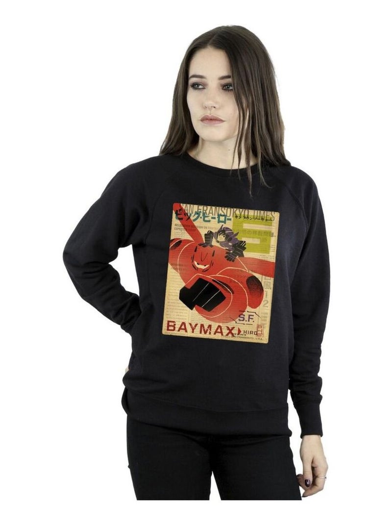 Disney - Sweat BIG HERO Noir - Kiabi