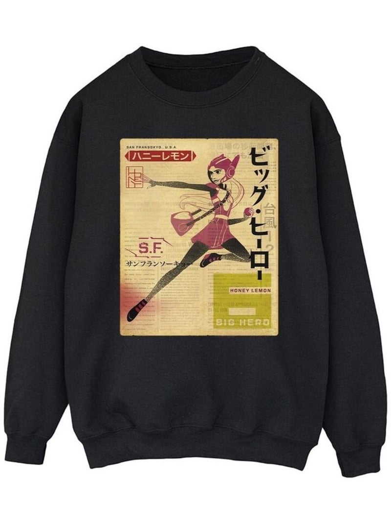 Disney - Sweat BIG HERO Noir - Kiabi