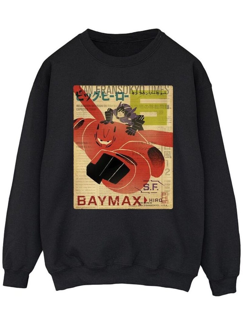 Disney - Sweat BIG HERO Noir - Kiabi