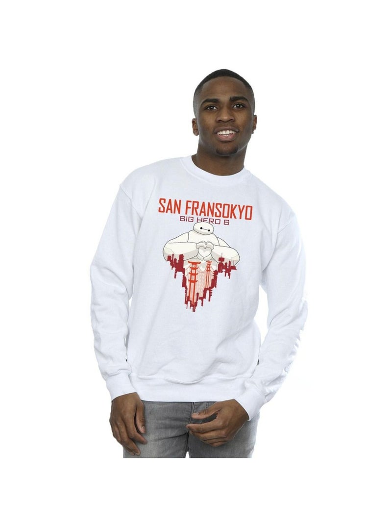 Disney - Sweat BIG HERO SAN FRANSOKYO Blanc - Kiabi