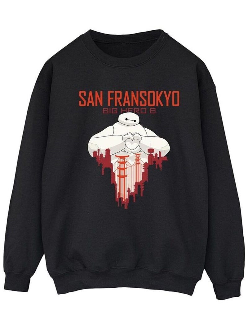 Disney - Sweat BIG HERO SAN FRANSOKYO Noir - Kiabi
