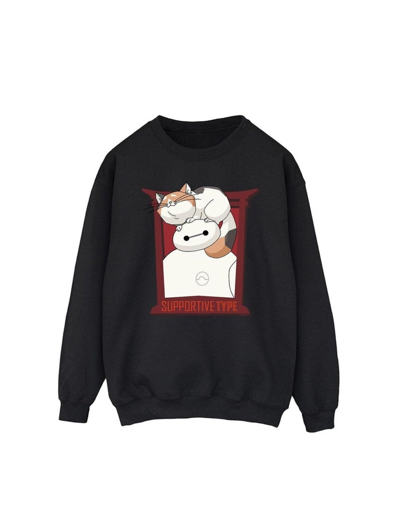 Disney - Sweat BIG HERO SUPPORT Noir - Kiabi