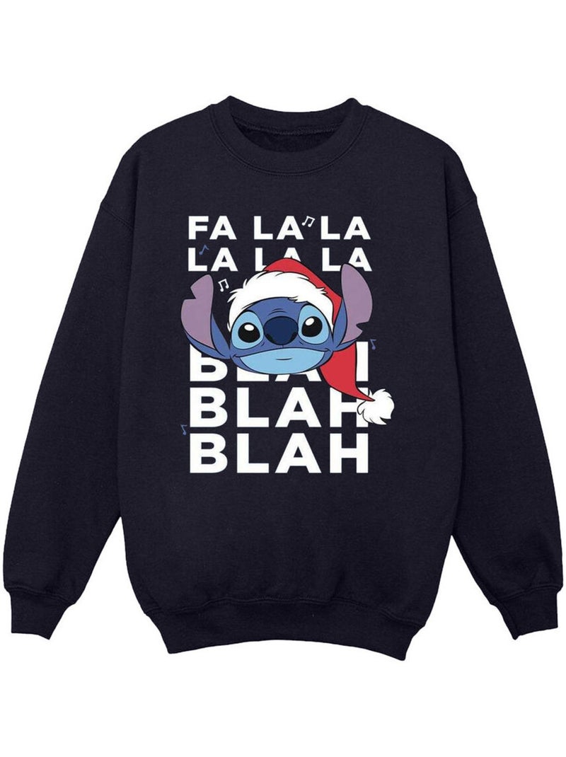 Disney - Sweat BLAH BLAH BLAH Bleu marine - Kiabi