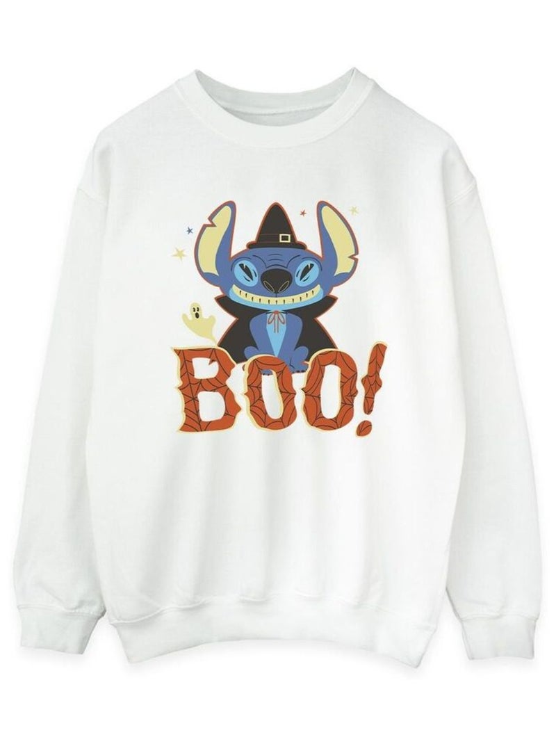 Disney - Sweat BOO! Blanc - Kiabi