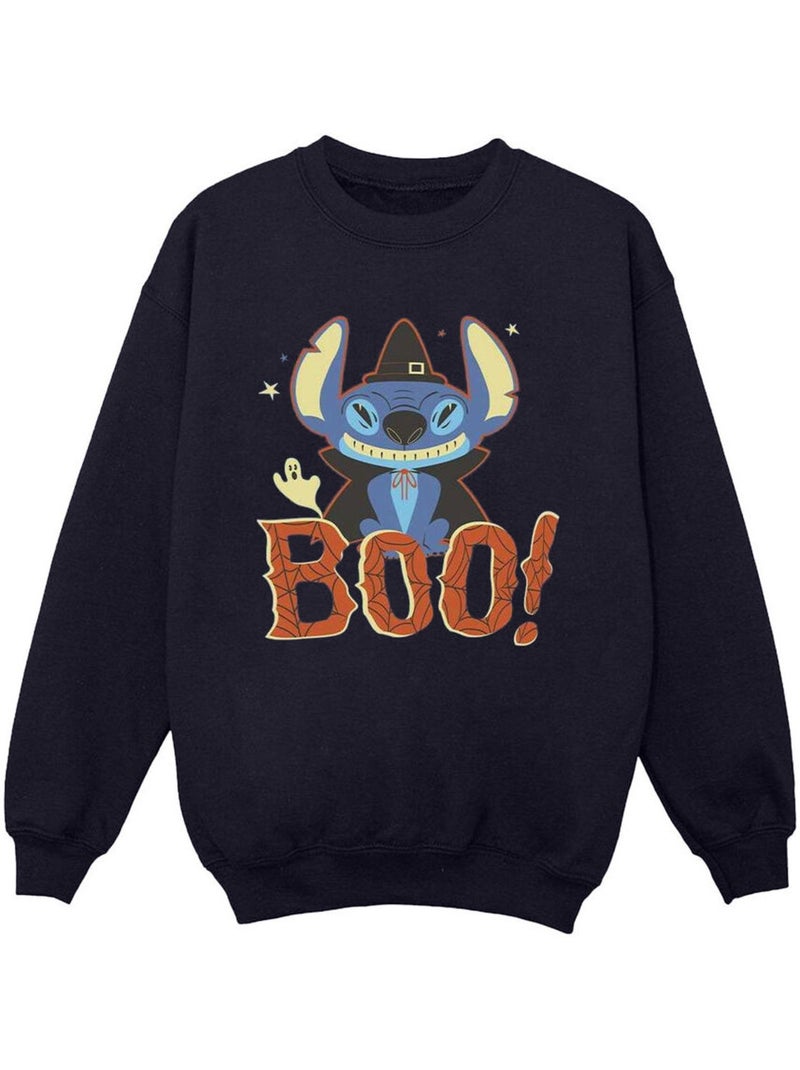 Disney - Sweat BOO! Bleu marine - Kiabi