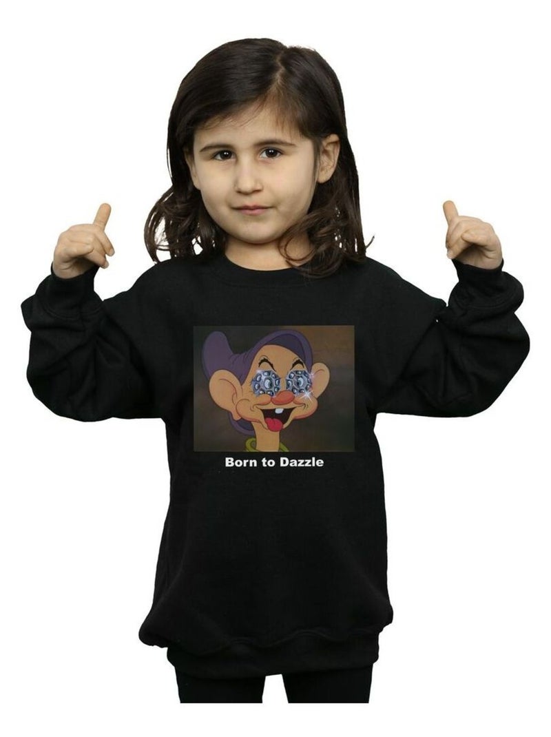 Disney - Sweat BORN TO DAZZLE Noir - Kiabi