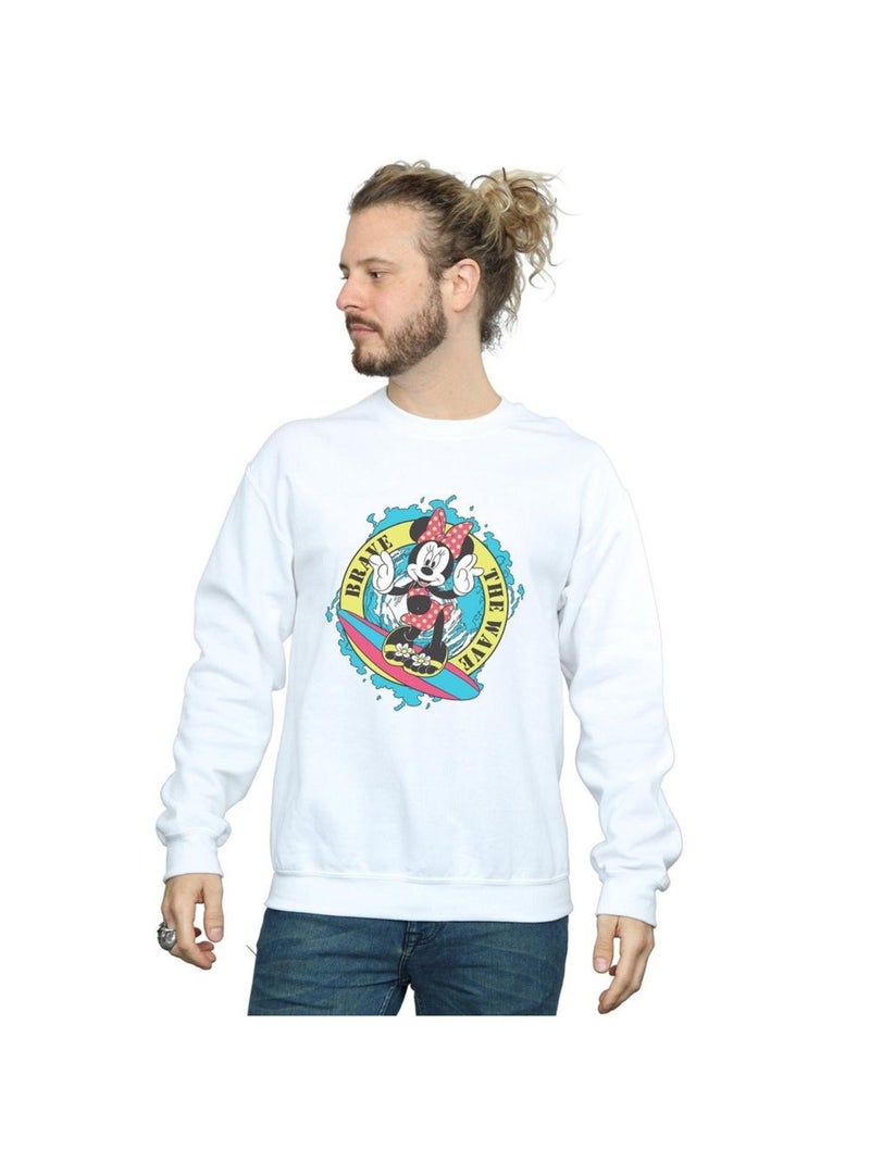 Disney - Sweat BRAVE THE WAVE Blanc - Kiabi