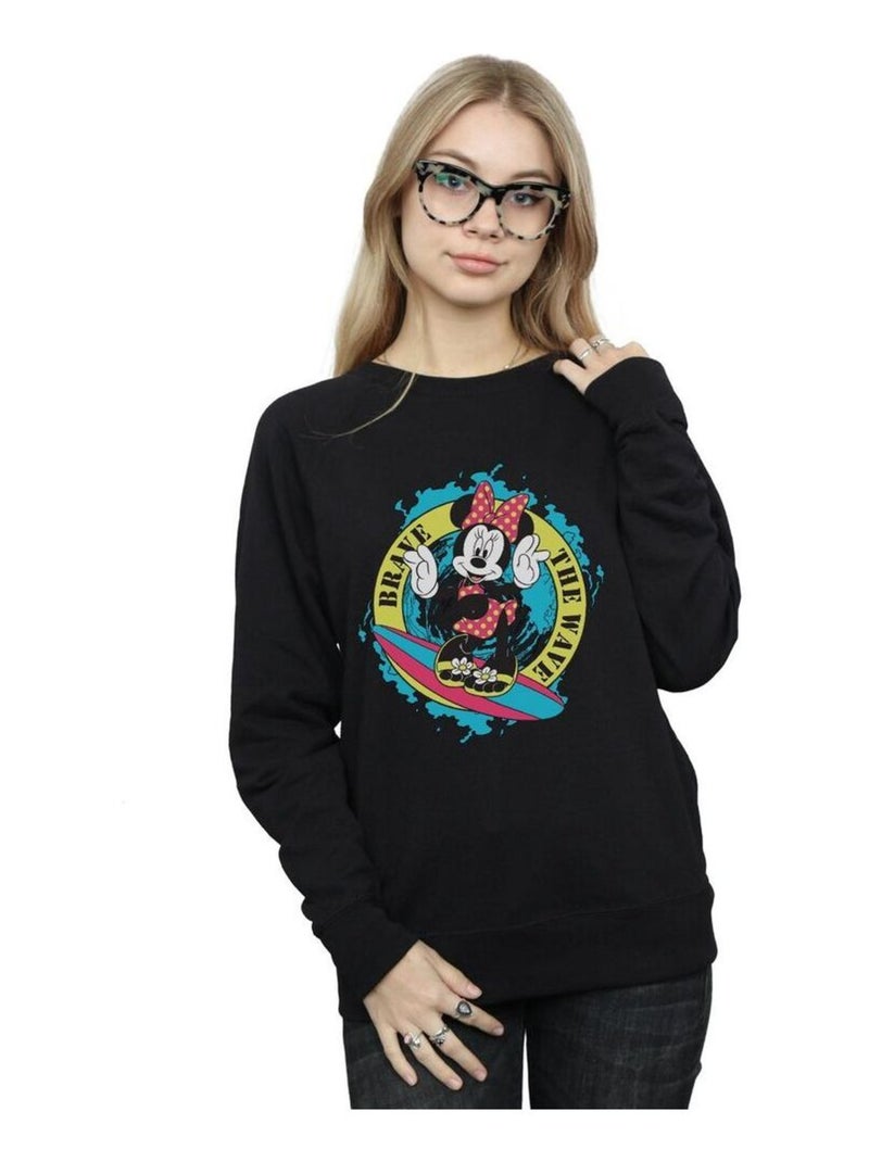 Disney - Sweat BRAVE THE WAVE Noir - Kiabi