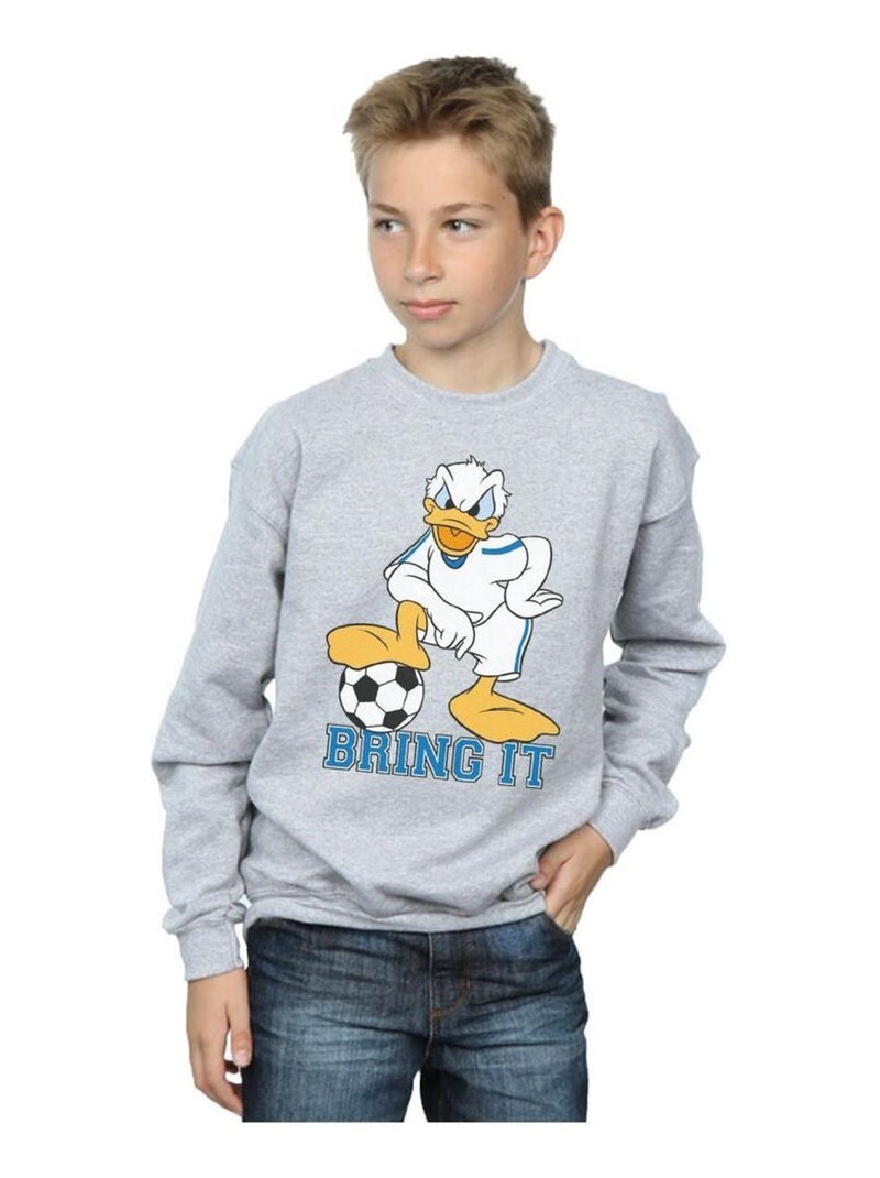 Disney - Sweat BRING IT Gris chiné - Kiabi