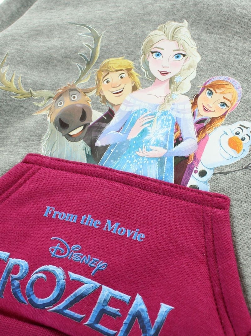 Disney - Sweat capuche La Reine des Neiges Gris - Kiabi