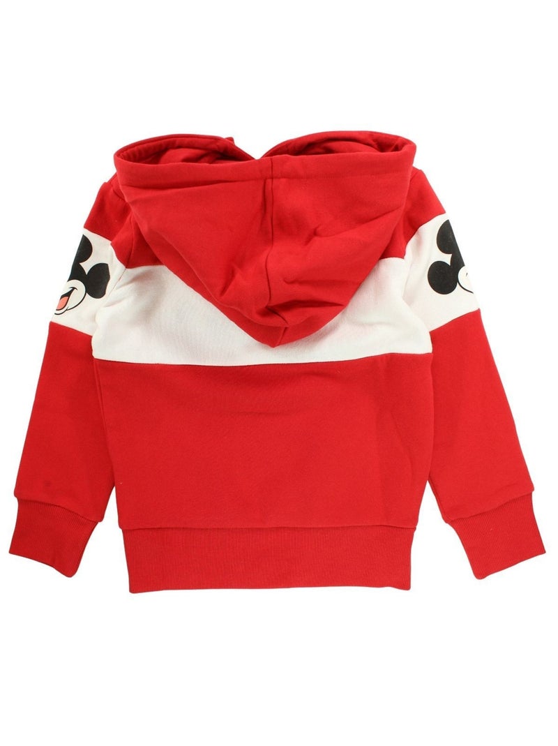 Disney - Sweat capuche mickey Rouge - Kiabi
