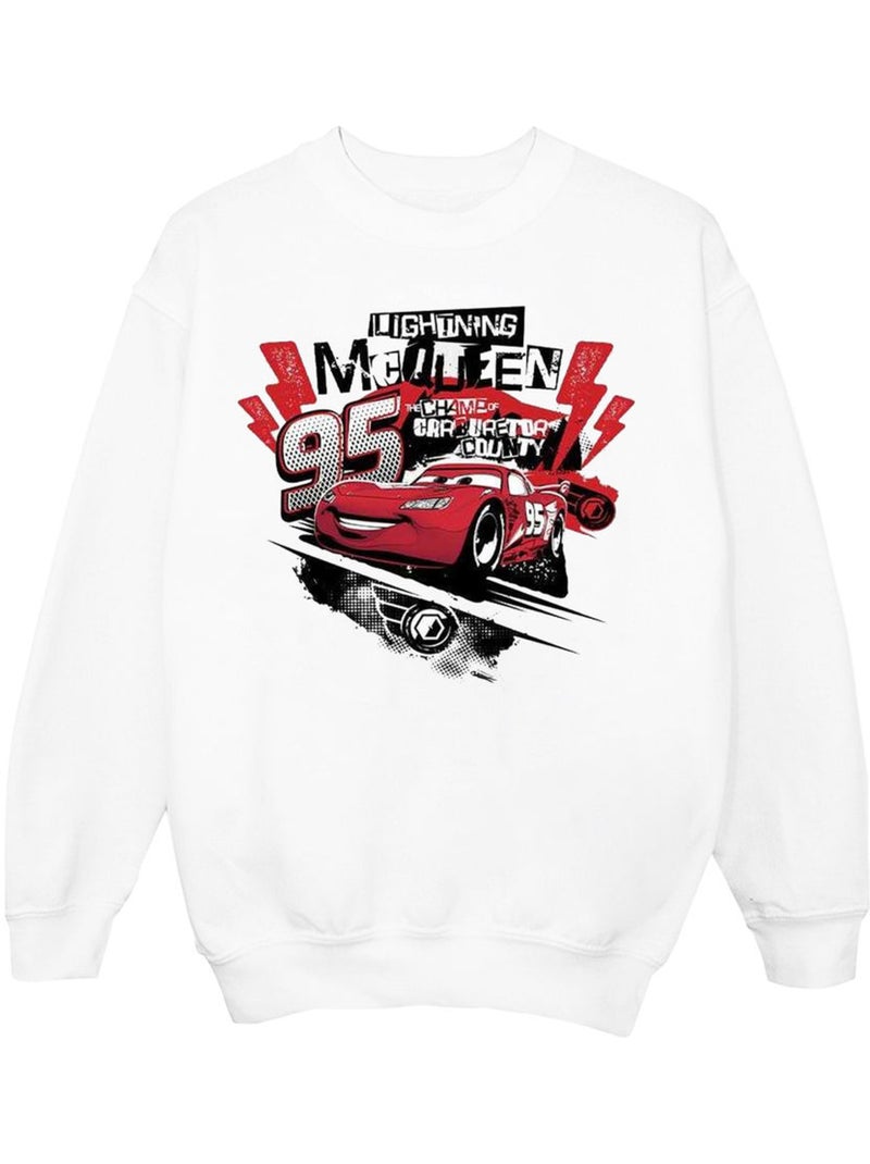 Disney - Sweat CARS Blanc - Kiabi