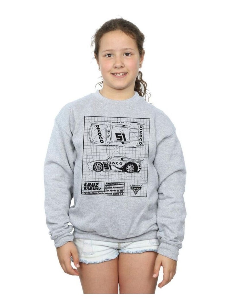 Disney - Sweat CARS Gris chiné - Kiabi