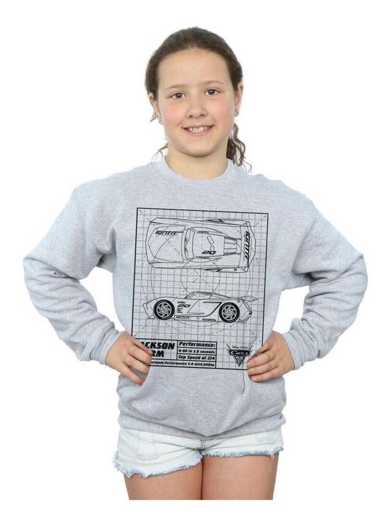 Disney - Sweat CARS Gris chiné - Kiabi
