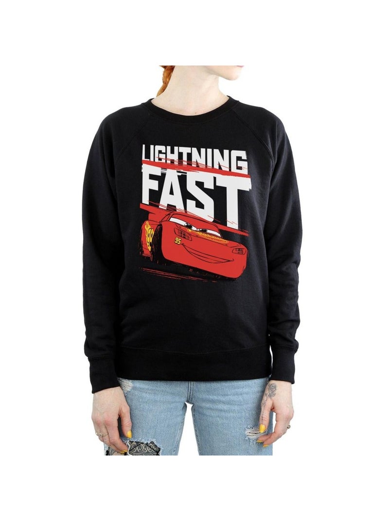 Disney - Sweat CARS LIGHTNING FAST Noir - Kiabi