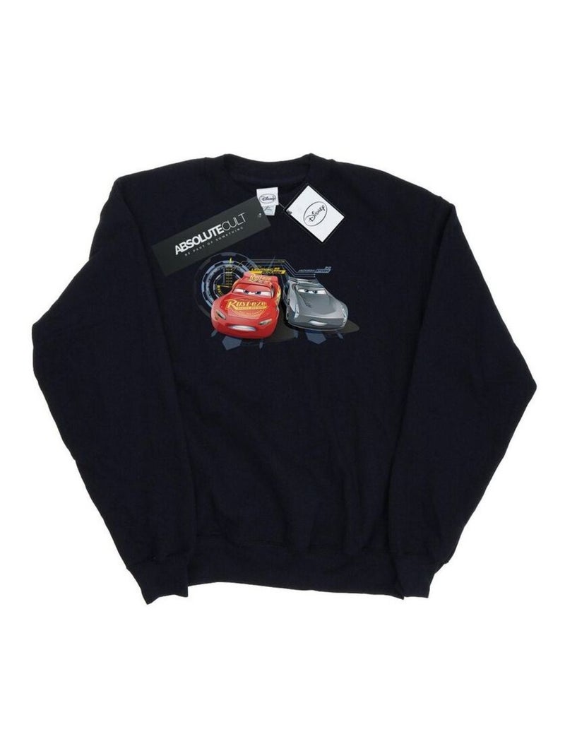 Disney - Sweat CARS LIGHTNING VS STORM Noir - Kiabi