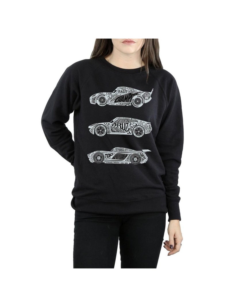 Disney - Sweat CARS Noir - Kiabi