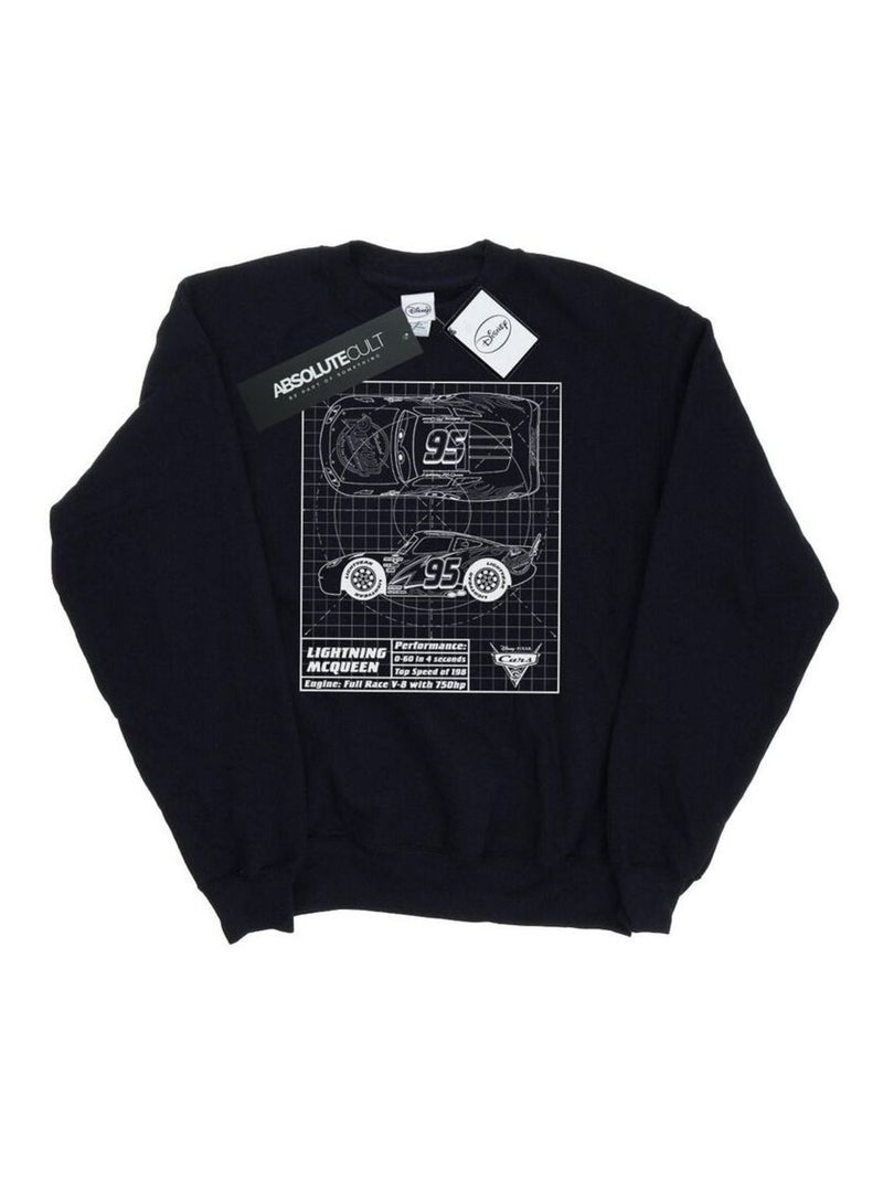Disney - Sweat CARS Noir - Kiabi
