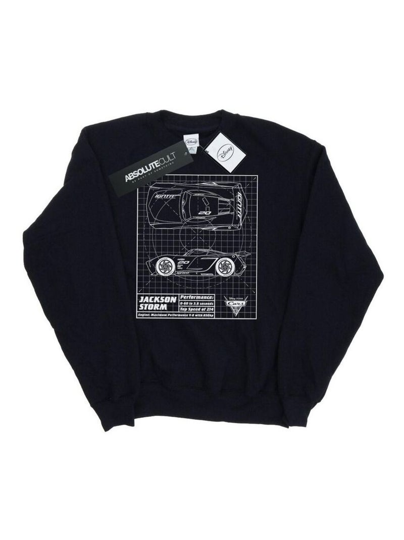 Disney - Sweat CARS Noir - Kiabi